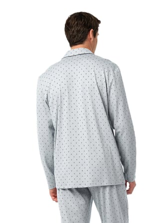 Blackspade Erkek Desenli Uzun Kol Pijama Takım 40972 