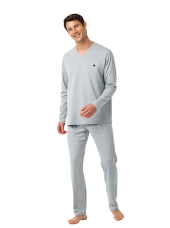 Blackspade Erkek Gri Uzun Kol Pijama Takım 40973 