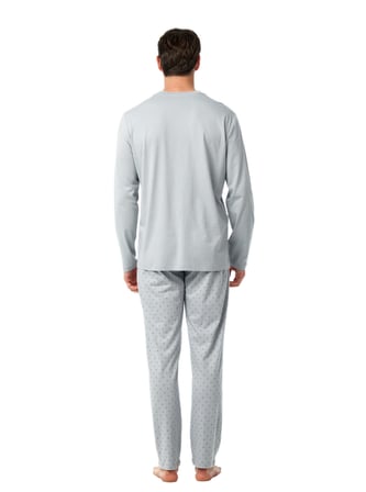 Blackspade Erkek Gri Uzun Kol Pijama Takım 40973 