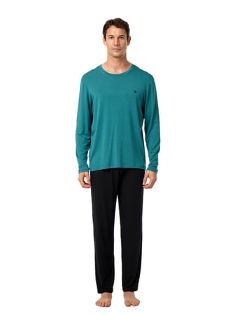 Blackspade Erkek Yeşil Uzun Kol Pijama Takımı 40974 
