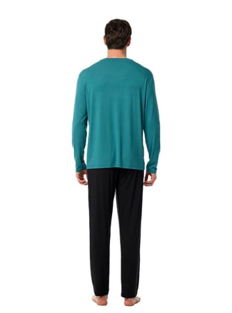 Blackspade Erkek Yeşil Uzun Kol Pijama Takımı 40974 