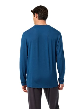 Blackspade Erkek Lacivert Uzun Kol Pijama Takım 40975 