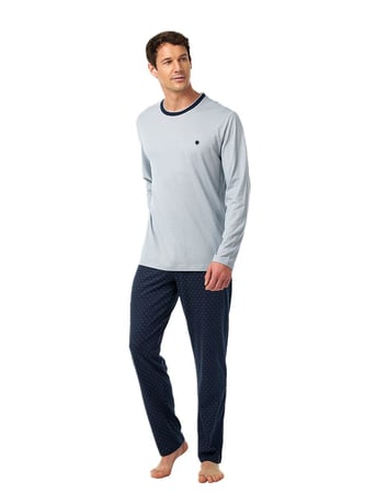 Blackspade Erkek Gri Uzun Kol Pijama Takım 40961 