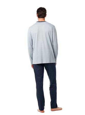 Blackspade Erkek Gri Uzun Kol Pijama Takım 40961 