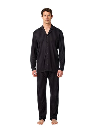 Blackspade Erkek Siyah Desenli Pijama Takımı 40957
