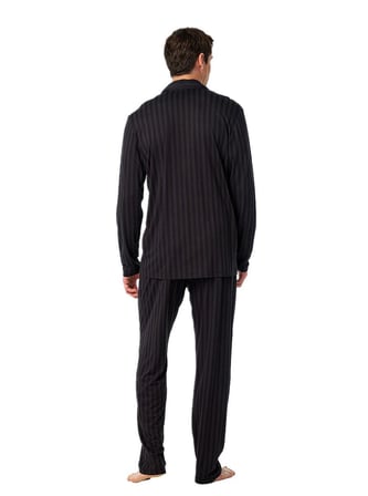 Blackspade Erkek Siyah Desenli Pijama Takımı 40957
