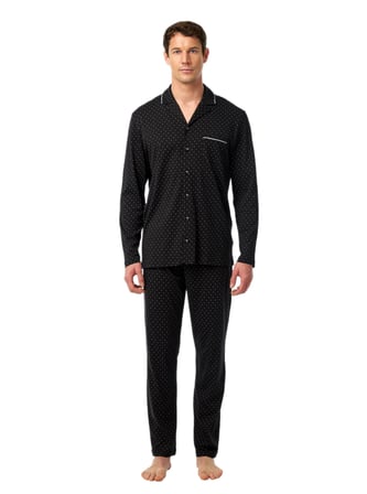 Blackspade Erkek Siyah Uzun Kol Pijama Takımı 40967 
