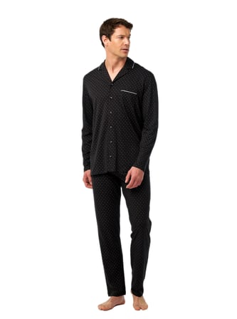 Blackspade Erkek Siyah Uzun Kol Pijama Takımı 40967 