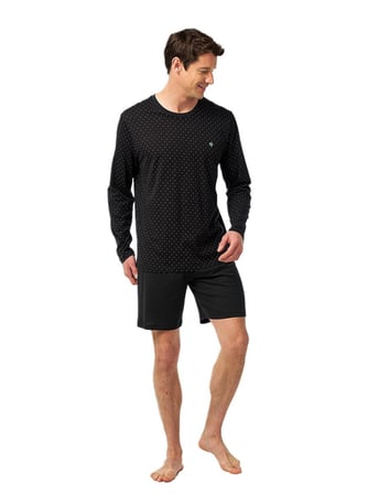 Blackspade Erkek Siyah Uzun Kol 3'lü Set Pijama Takımı 40968 