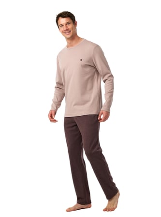 Blackspade Erkek Pembe Uzun Kollu Pijama Takım 40990 