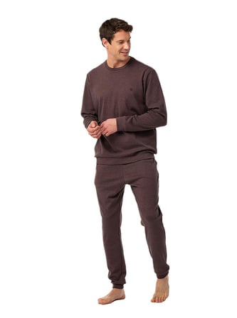 Blackspade Erkek Mürdüm Uzun Kol Pijama Takım 40991 