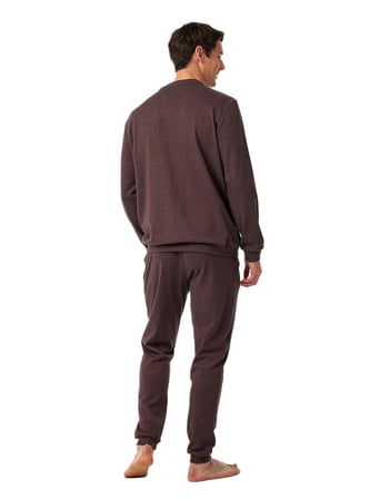 Blackspade Erkek Mürdüm Uzun Kol Pijama Takım 40991 