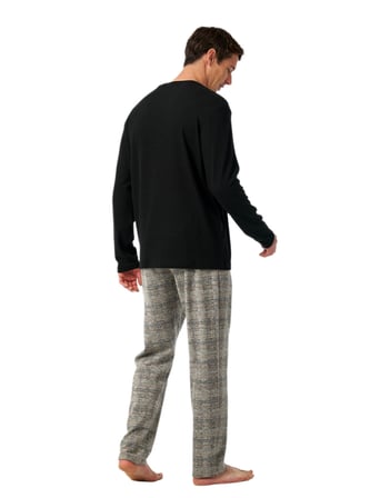 Blackspade Erkek Siyah Uzun Kollu Pijama Takımı 40985 
