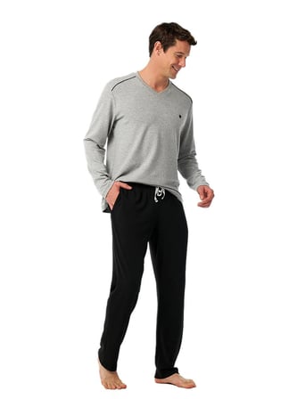 Blackspade Erkek Gri Uzun Kol Pijama Takımı 40986 