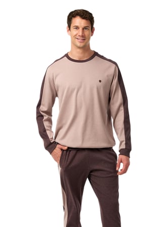 Blackspade Erkek Pembe Uzun Kol Pijama Takımı 40992 