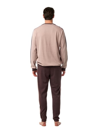 Blackspade Erkek Pembe Uzun Kol Pijama Takımı 40992 