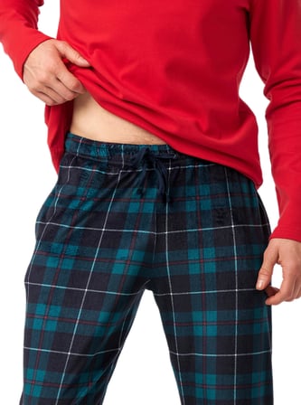Blackspade Erkek Kırmızı Uzun Kol Pijama Takımı 40979