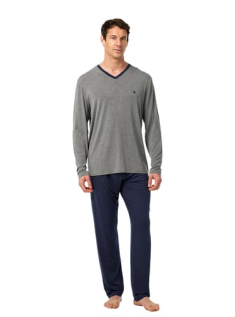 Blackspade Erkek Grimelanj Uzun Kol Pijama Takımı 41044 
