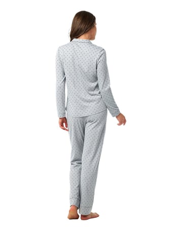 Blackspade Kadın Gri Desenli Pijama Takımı 52207 