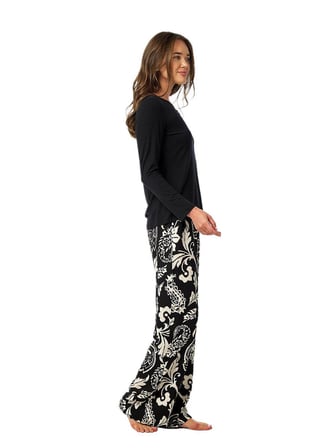Blackspade Kadın Siyah Uzun Kol Pijama Takım 52270 