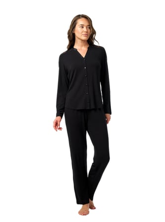 Blackspade Kadın Siyah Kol Pijama Takımı 52201 