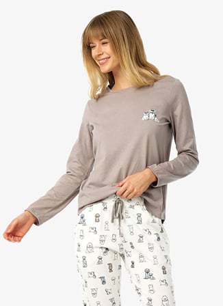 Blackspade Pijama Takımı, S, Vizon