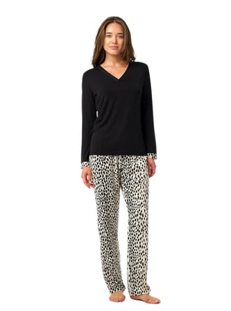 Blackspade Kadın Siyah Uzun Kol Pijama Takımı 52225 
