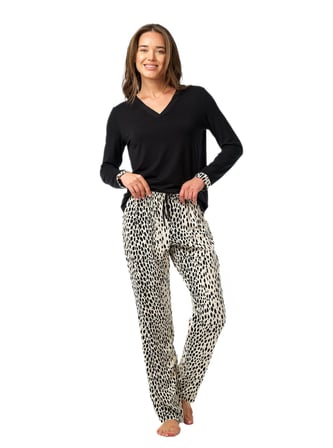 Blackspade Kadın Siyah Uzun Kol Pijama Takımı 52225 