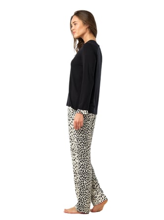 Blackspade Kadın Siyah Uzun Kol Pijama Takımı 52225 