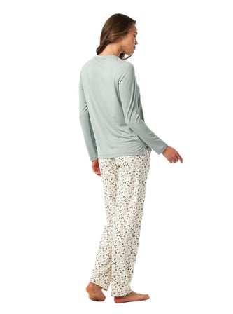 Blackspade Kadın Yeşil Uzun Kol Pijama Takım 52215 