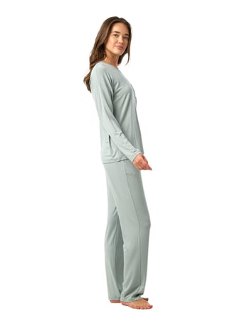 Blackspade Kadın Yeşil Uzun Kol Pijama Takımı 52217