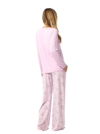 Blackspade Kadın Pembe Uzun Kol Pijama Takımı 52260