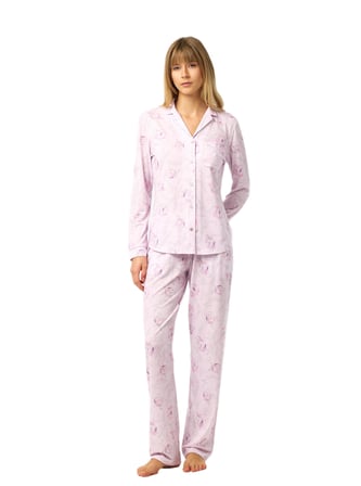 Blackspade Kadın Pembe Uzun Kol Pijama Takım 52261 