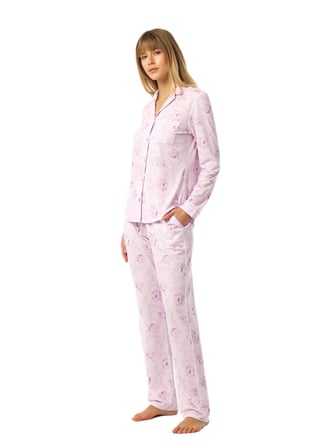 Blackspade Kadın Pembe Uzun Kol Pijama Takım 52261 