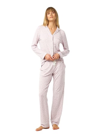 Blackspade Kadın Pembe Uzun Kol Pijama Takımı 52252 