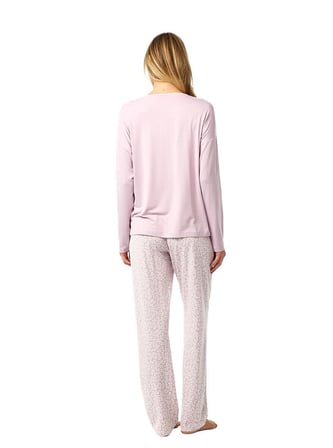 Blackspade Kadın Pembe Uzun Kol Pijama Takımı 52253 