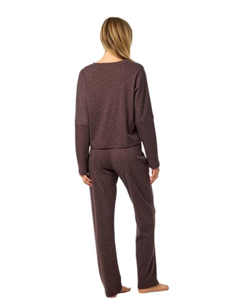 Blackspade Kadın Mürdüm Uzun Kol Pijama Takımı 52239