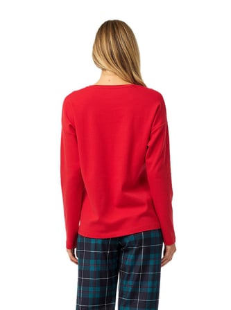 Blackspade Kadın Kırmızı Polar Pijama Takımı 52257 
