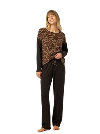 Blackspade Kadın Leopar Termal Pijama Takımı 52226