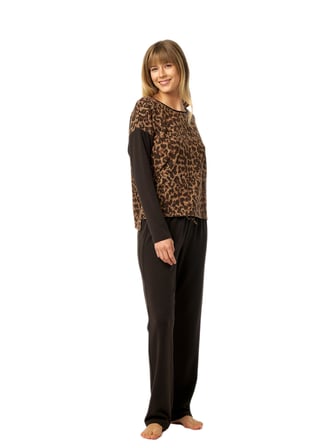 Blackspade Kadın Leopar Termal Pijama Takımı 52226
