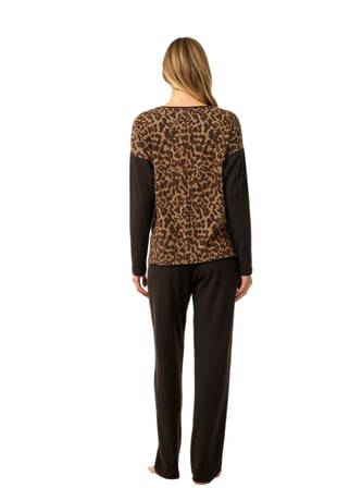 Blackspade Kadın Leopar Termal Pijama Takımı 52226