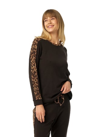 Blackspade Kadın Kahverengi Termal Pijama Takımı 52229 