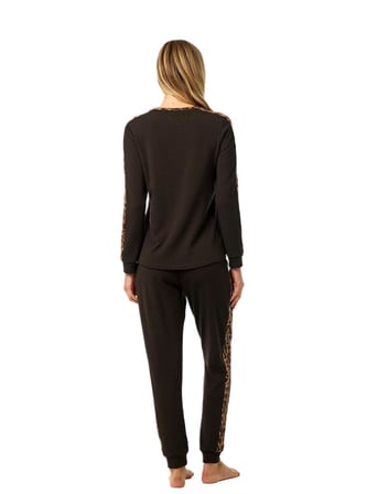 Blackspade Kadın Kahverengi Termal Pijama Takımı 52229 