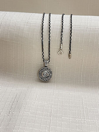 TÜP MODEL 925 AYAR GÜMÜŞ CEVŞEN ERKEK KOLYE