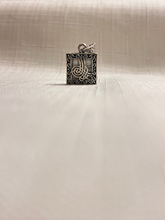 OSMANLI TUĞRASI CEVŞEN 925 AYAR GÜMÜŞ KADIN KOLYE UCU