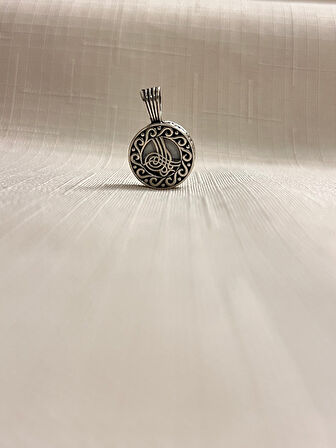 OSMANLI TUĞRASI CEVŞEN 925 AYAR GÜMÜŞ KADIN KOLYE UCU