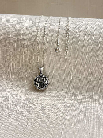 FATMA ANA ELİ CEVŞEN 925 AYAR GÜMÜŞ KOLYE