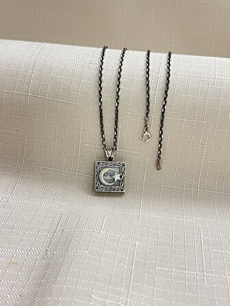 AY YILIDZ CEVŞEN 925 AYAR GÜMÜŞ KADIN KOLYE