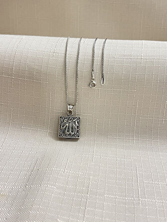 ALLAH CEVŞEN 925 AYAR GÜMÜŞ KOLYE