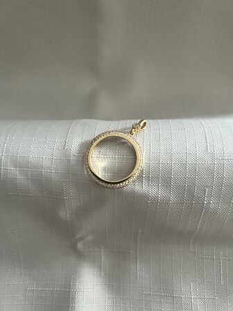 ÇEYREK TAKILABİLEN 925 AYAR GÜMÜŞ KOLYE UCU